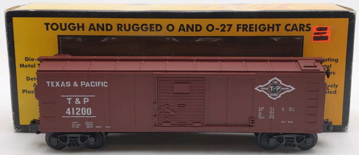 MTH 30-7413 O Texas and Pacific Boxcar #41200 EX/Box