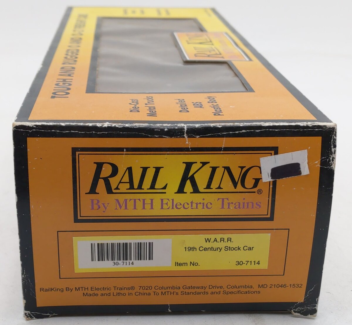 MTH 30-7114 O Gauge WARR 19th Century Stock Car #1270 EX/Box