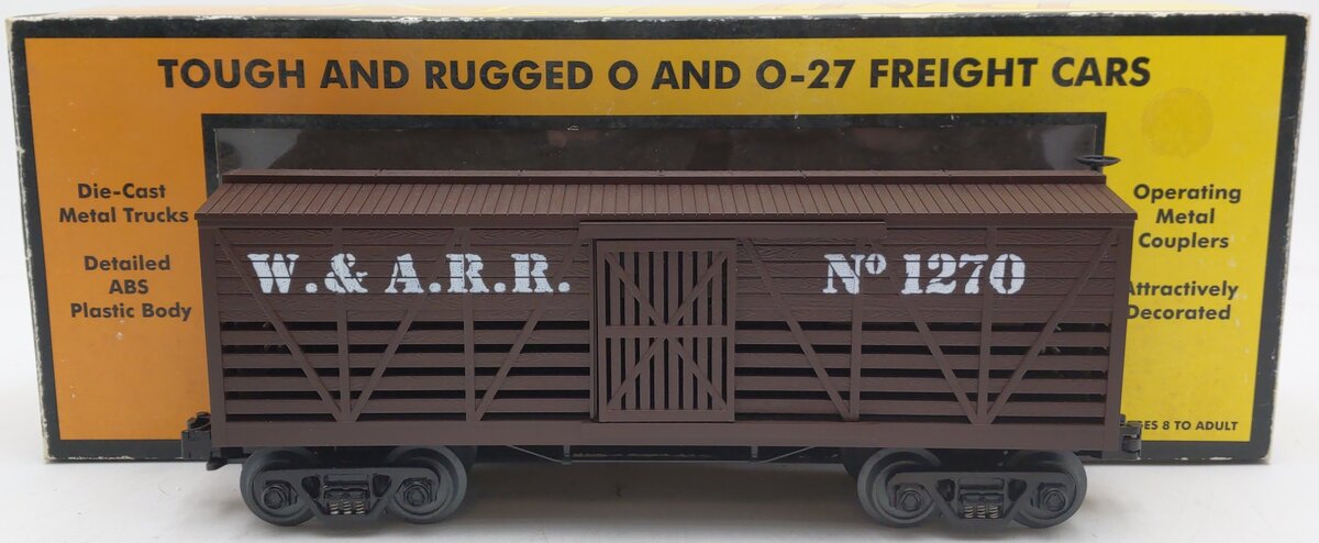 MTH 30-7114 O Gauge WARR 19th Century Stock Car #1270 EX/Box