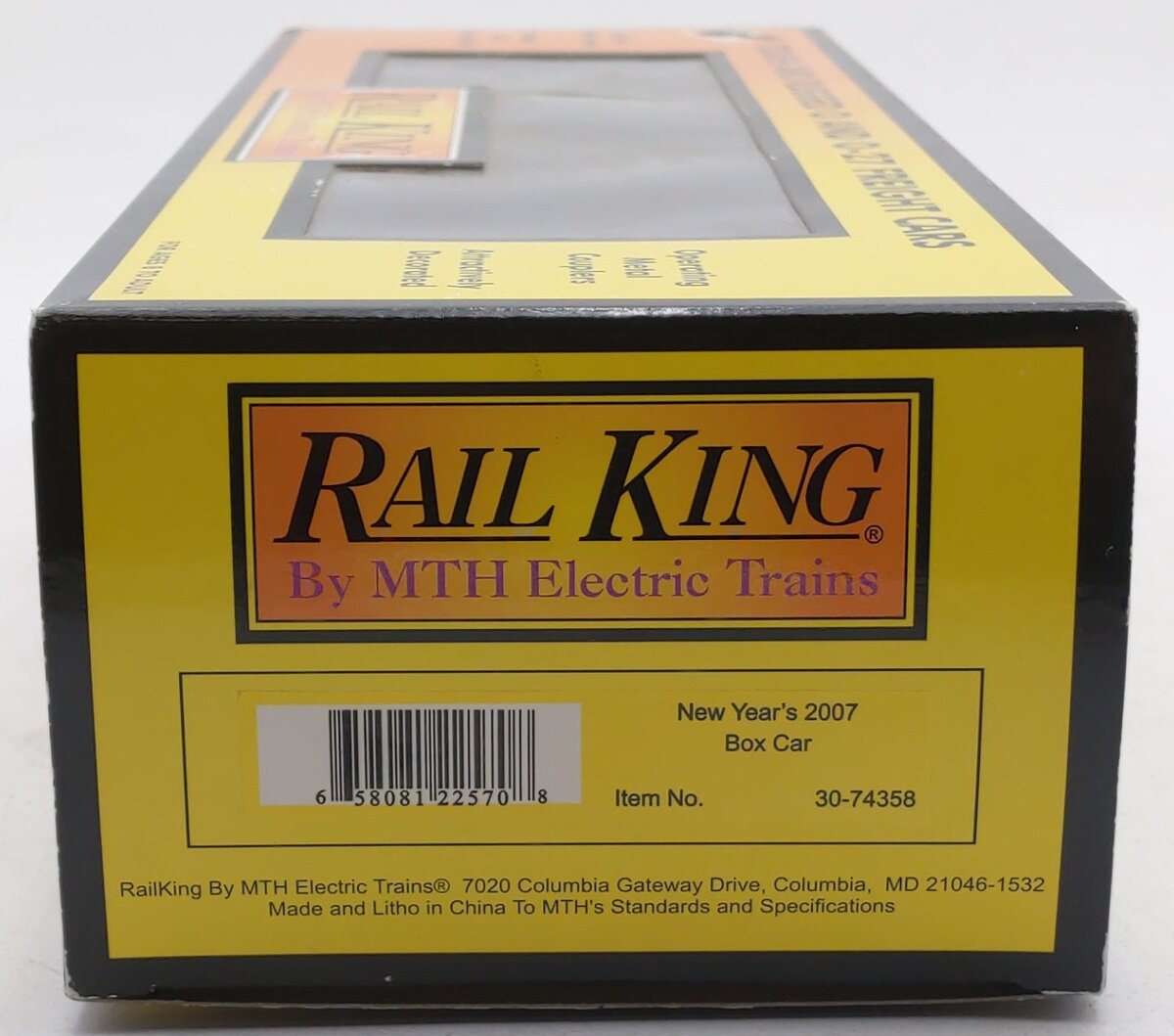 MTH 30-74358 O Gauge New Year's Key West, Florida 2007 Box Car LN/Box