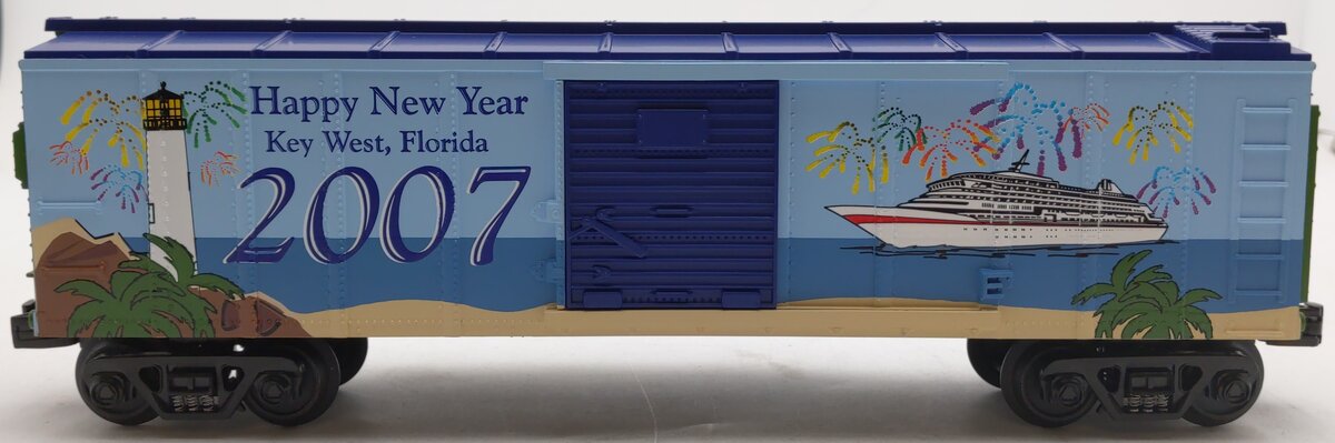 MTH 30-74358 O Gauge New Year's Key West, Florida 2007 Box Car LN/Box