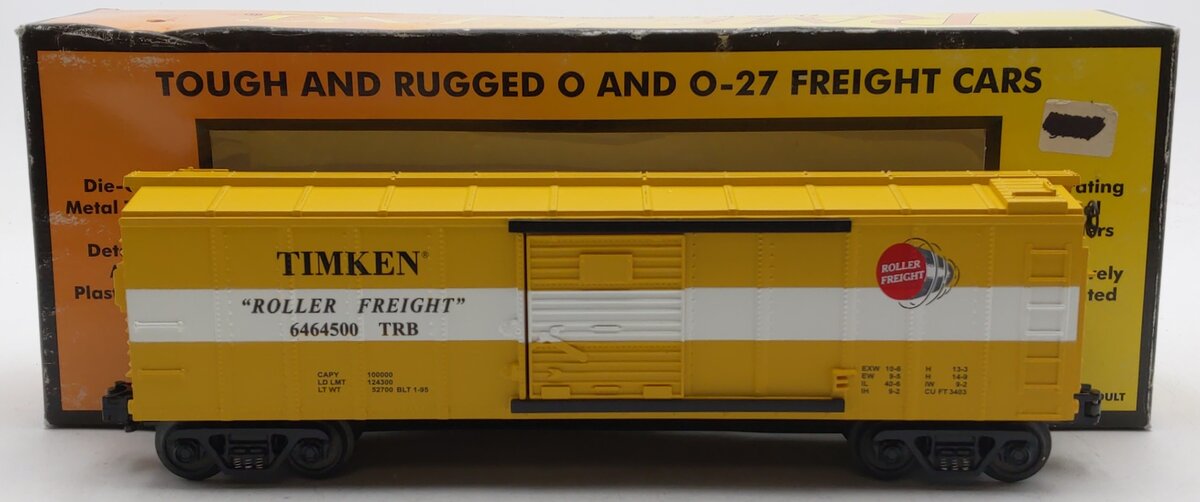 MTH 30-7477 O Gauge Timken Single Door Boxcar #6464-500 LN/Box