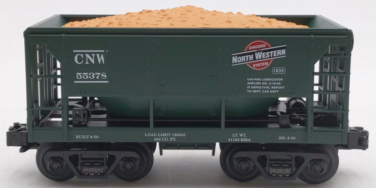 MTH 30-7519 O Gauge Chicago & Northwestern Ore Car w/ Ore Load #55378 EX/Box