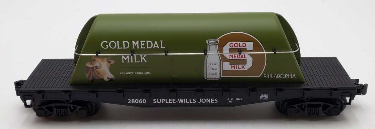 Lionel 2328060 O Gold Medal Milk Flatcar with Milk Container #28060 LN/Box