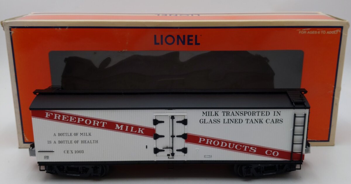 Lionel 6-27332 O Gauge American Car & Foundry Freeport Milk Car #1003 LN/Box