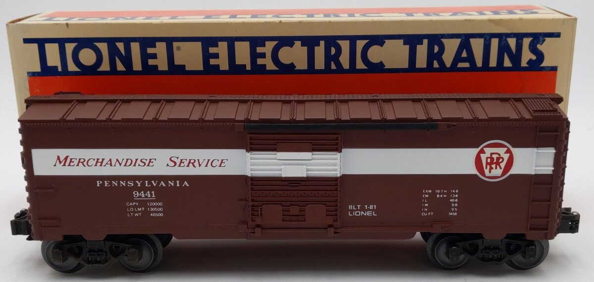 Lionel 6-9441 O Gauge Pennsylvania Boxcar #9441 LN/Box