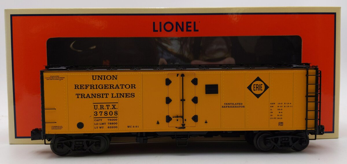 Lionel 6-27364 O Erie URTX Steel-Sided Reefer #37808 LN/Box