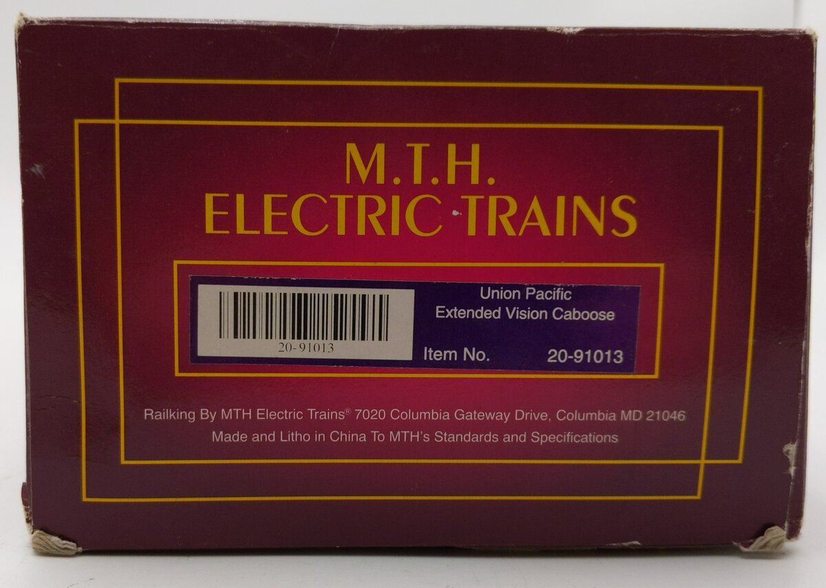 MTH 20-91013 O Gauge Union Pacific Extended Vision Caboose #25461 VG/Box