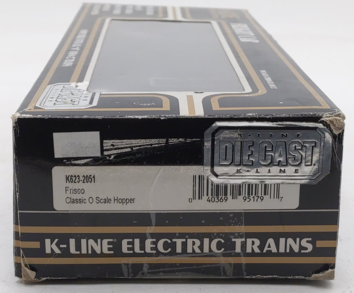 K-Line K623-2051 O Gauge Frisco Diecast 4-Bay Hopper W/ Coal Load #90491 EX/Box