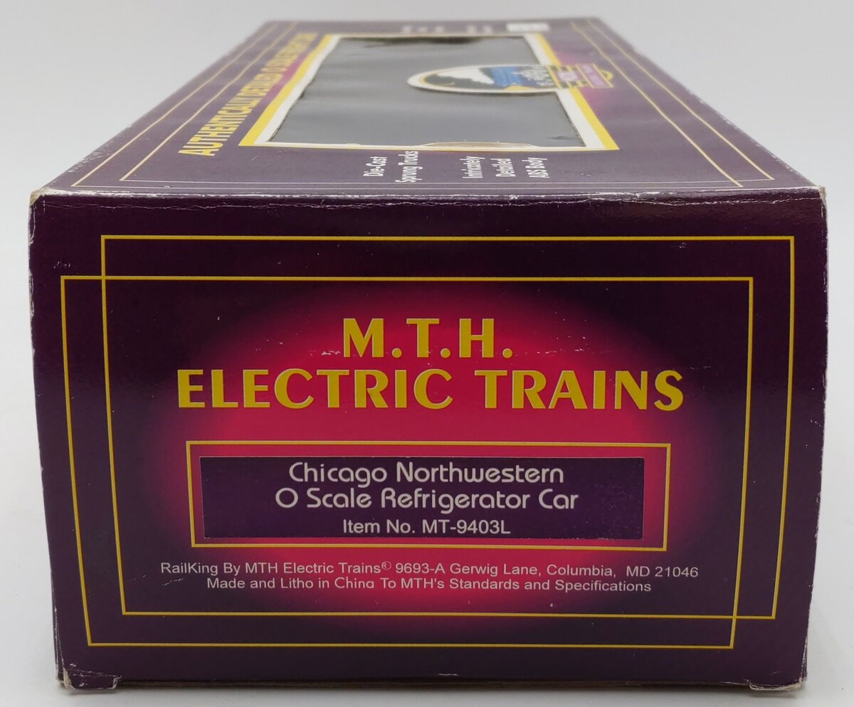 MTH 20-9403 O Gauge Chicago & North Western Refrigerator Car #70193 LN/Box