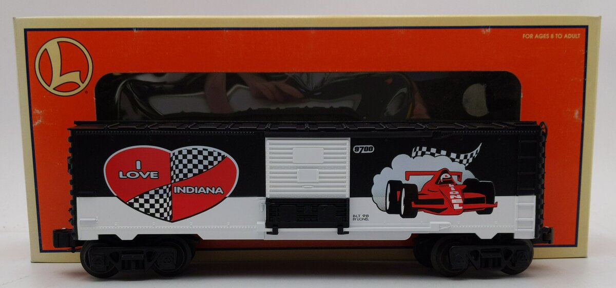 Lionel 6-19952 O Gauge I Love Indiana Boxcar #9700 LN/Box