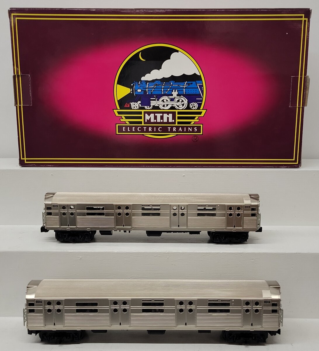 MTH 20-2933-3 O MTA Non-Powered R-11 Subway Set Add-On (Set of 2) LN/Box