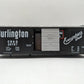 USA Trains R19043B G Burlington Simulated Steel Box Car (Black/Silver) #30707 EX/Box