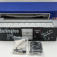 USA Trains R19043B G Burlington Simulated Steel Box Car (Black/Silver) #30707 EX/Box