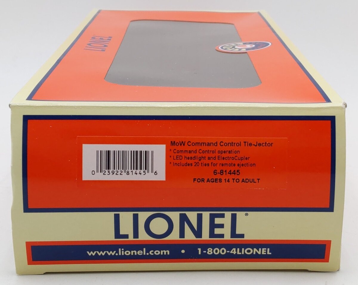 Lionel 6-81445 O Gauge MoW Command Control Tie-Jector #55 LN/Box