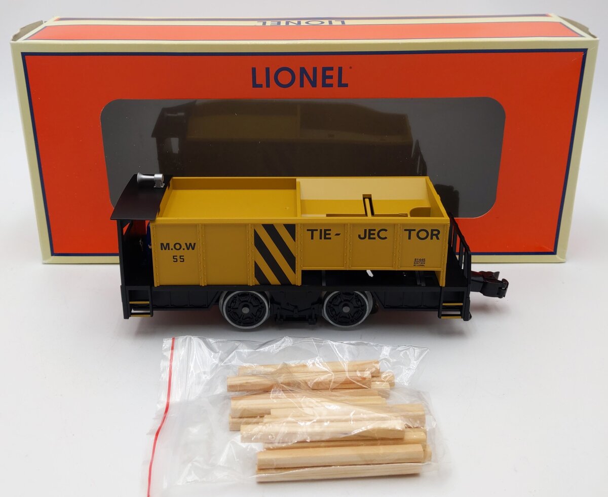 Lionel 6-81445 O Gauge MoW Command Control Tie-Jector #55 LN/Box
