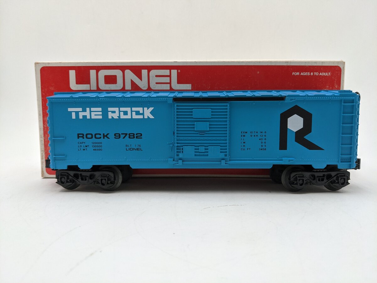 Lionel 6-9782 O Gauge The Rock Boxcar VG/Box