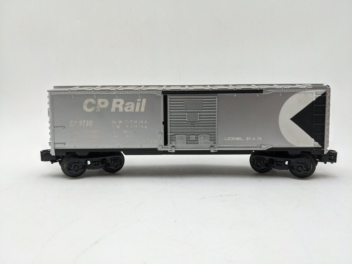 Lionel 6-9730 O Gauge CP Rail Boxcar - White Letter Version EX/Box