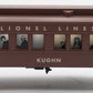 Lionel 6-29139 O Gauge Lionel Line "Kughn" Madison Passenger Car #2655 EX
