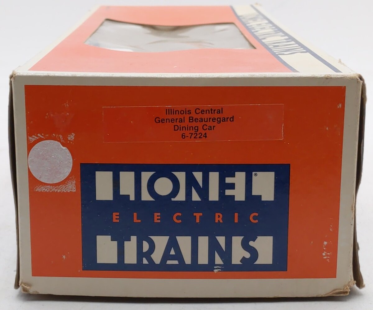 Lionel 6-7224 O Gauge Illinois Central "General Beauregard" Dining Car #7224 EX/Box