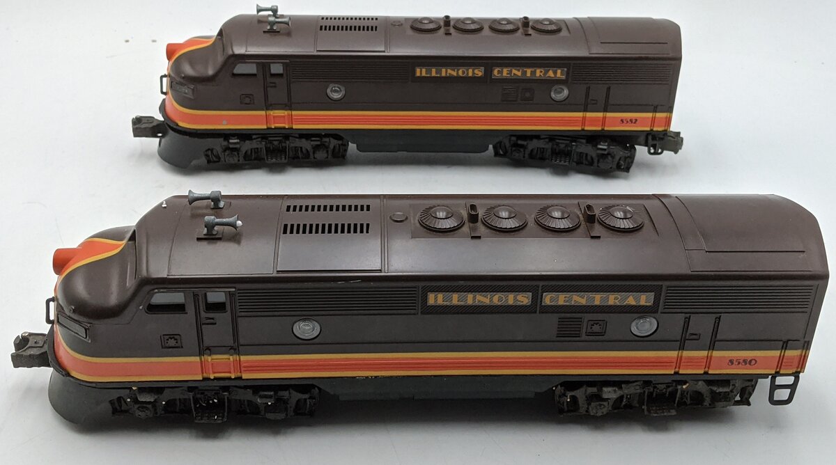 Lionel O Scale Illinois Central AB Diesel Locomotive Set Custom