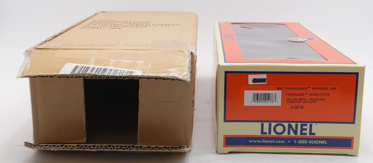 Lionel 6-25176 O Gauge Baltimore & Ohio Madison Baggage Car w/TrainSounds EX/Box