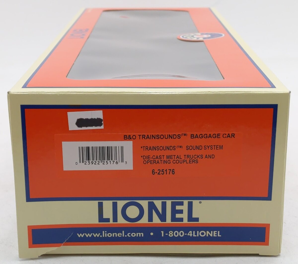 Lionel 6-25176 O Gauge Baltimore & Ohio Madison Baggage Car w/TrainSounds EX/Box