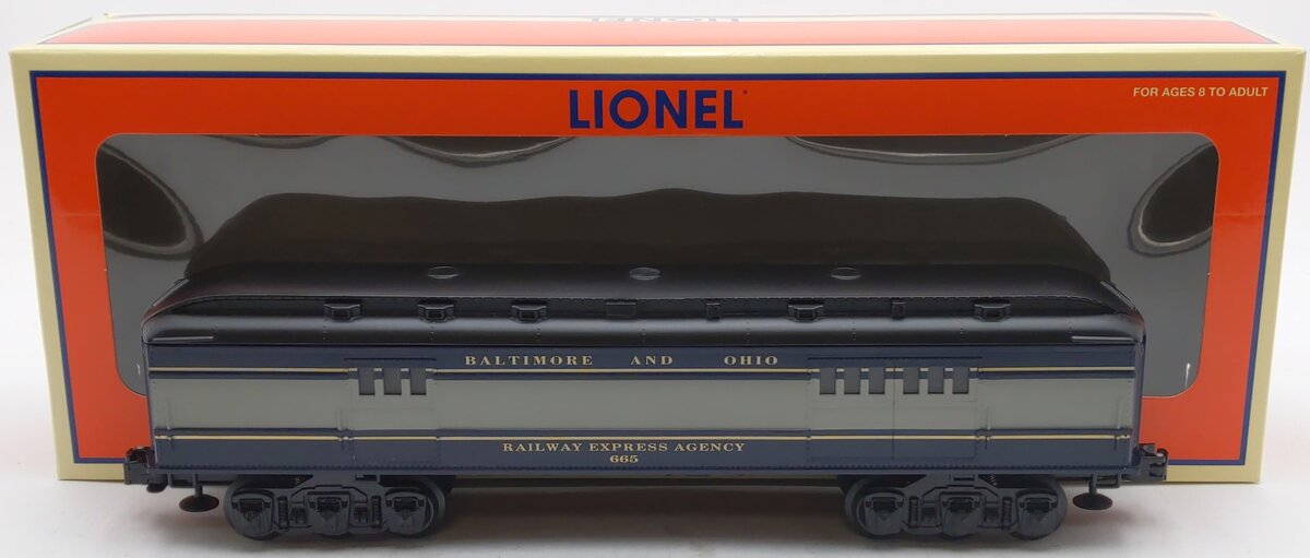 Lionel 6-25176 O Gauge Baltimore & Ohio Madison Baggage Car w/TrainSounds EX/Box
