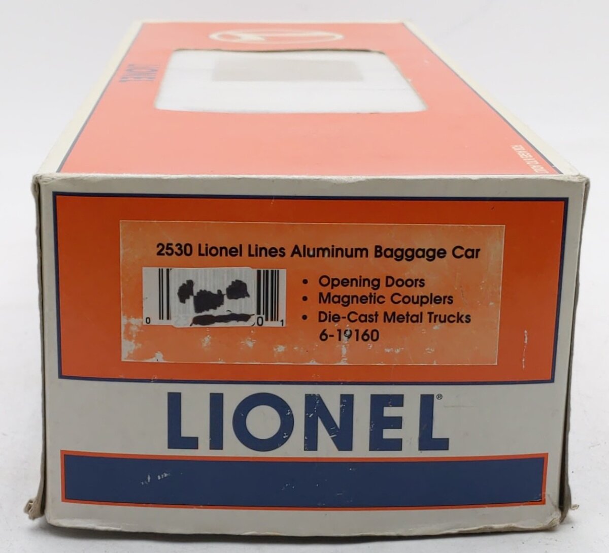 Lionel 6-19160 O Gauge Lionel Lines 2530 REA Aluminum Baggage Car EX/Box