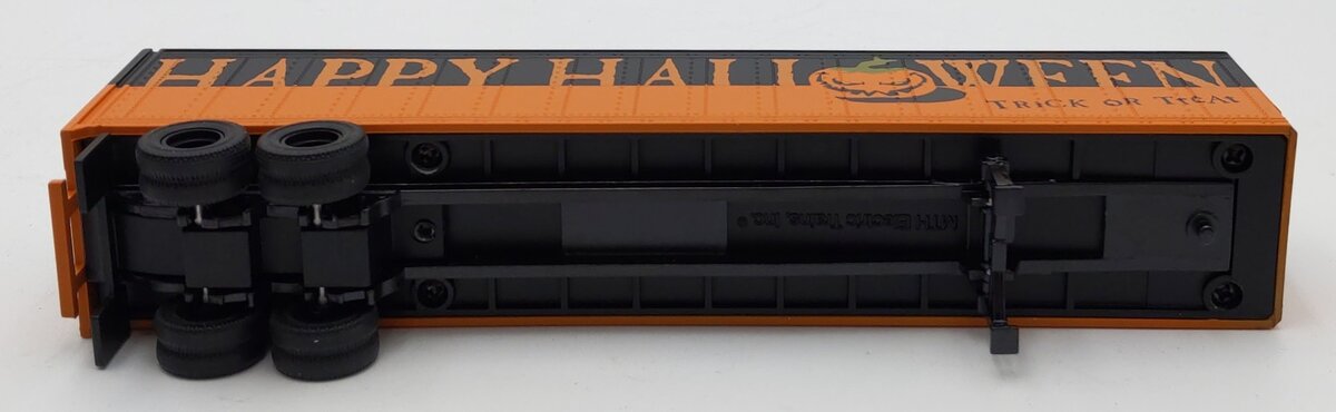 MTH 30-76655 O Gauge Halloween Express Flatcar with 40' Trailer #103105 LN/Box
