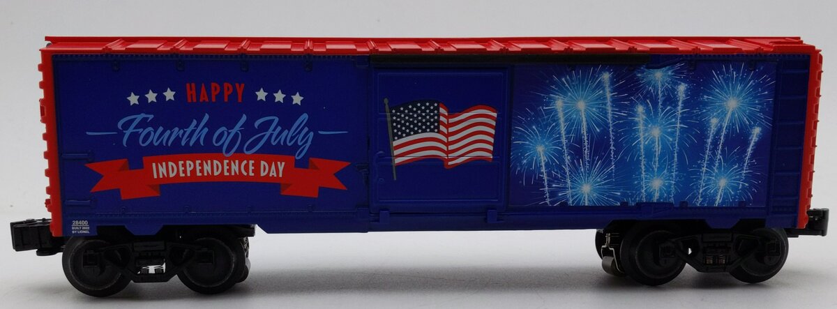 Lionel 2228400 O Fourth of July Illuminated Car with Sound LN/Box