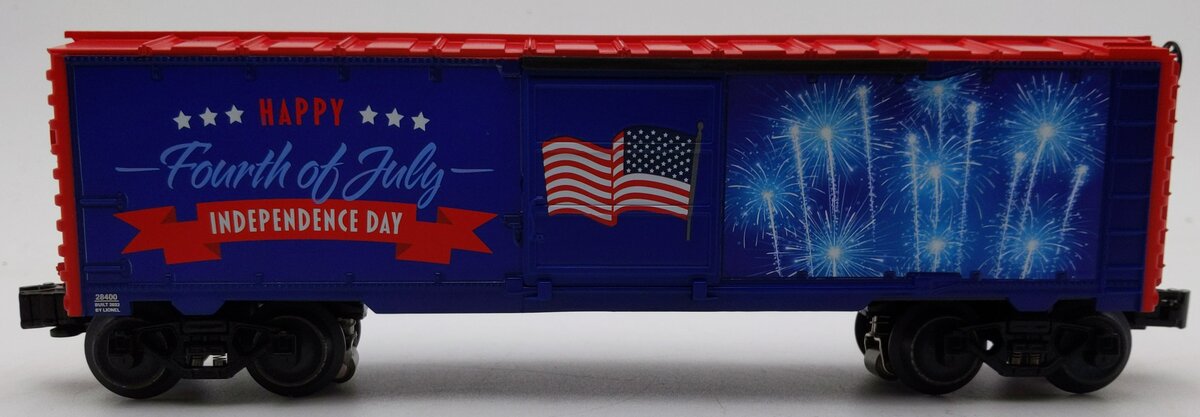 Lionel 2228400 O Fourth of July Illuminated Car with Sound LN/Box