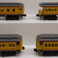Lionel 6-25164 O Gauge Union Pacific 4-Car Madison Passenger Cars LN/Box