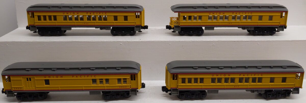 Lionel 6-25164 O Gauge Union Pacific 4-Car Madison Passenger Cars LN/Box