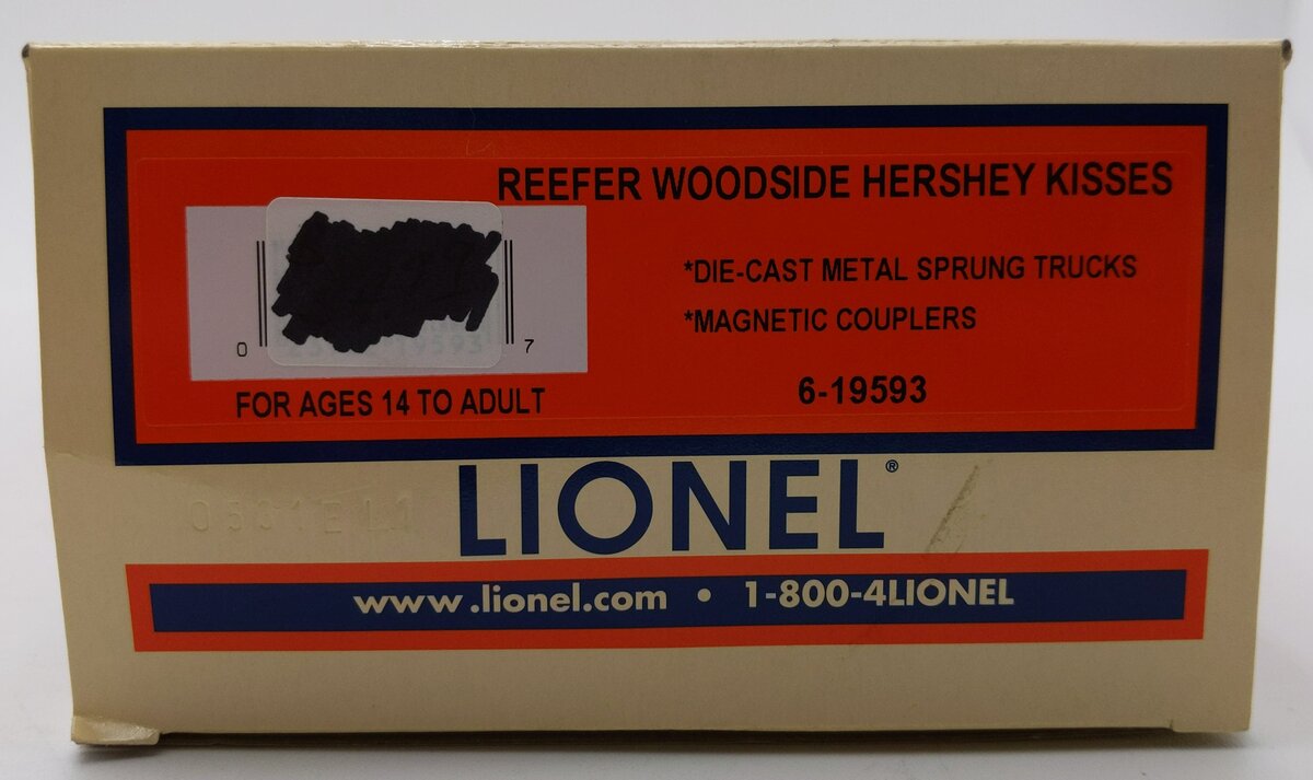 Lionel 6-19593 O Gauge Hershey's Kisses Wood Reefer EX/Box
