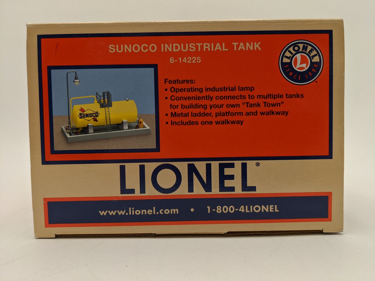 Lionel 6-14225 O Gauge Sunoco Industrial Tank EX/Box