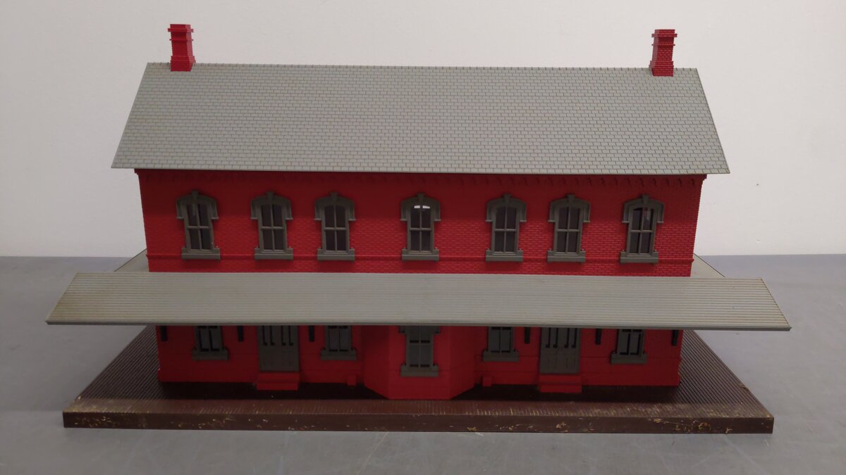 MTH 30-9014 Red Stone CUSTOM Passenger Station (No Platforms) VG