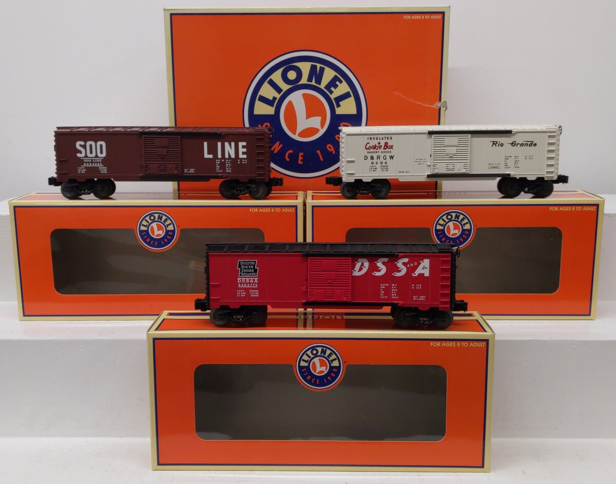 Lionel 6-39242 O Gauge 6464 Archive Boxcars (Set of 3) EX/Box
