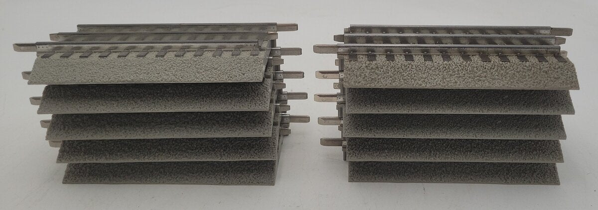 Lionel 6-12024 O Gauge FasTrack 5" Straight Track Section (10) VG