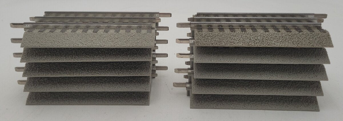 Lionel 6-12024 O Gauge FasTrack 5" Straight Track Section (10) VG