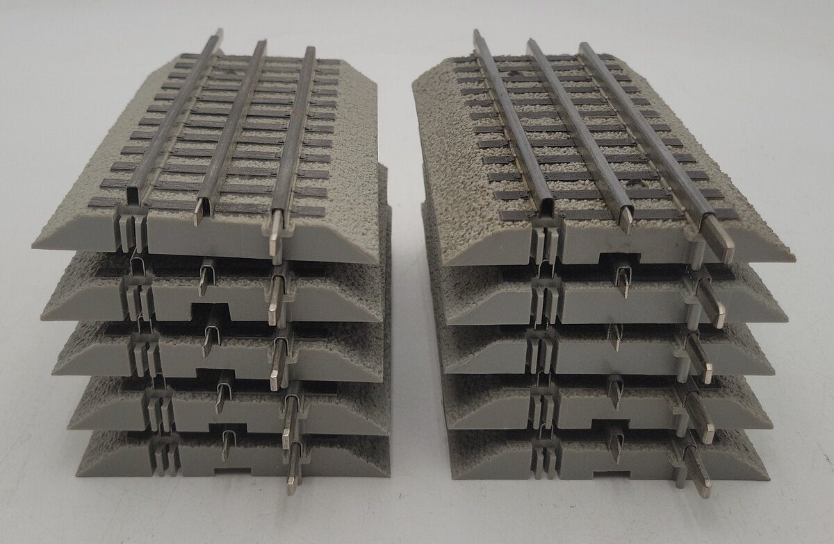 Lionel 6-12024 O Gauge FasTrack 5" Straight Track Section (10) VG