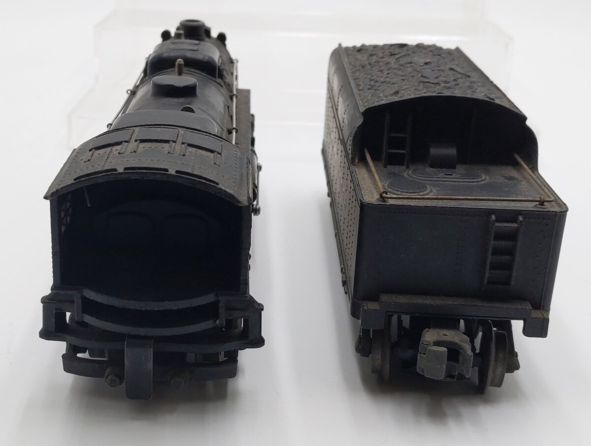 Lionel 2026 Vintage O 2-6-4 Diecast Steam Locomotive & 6466WX Tender VG