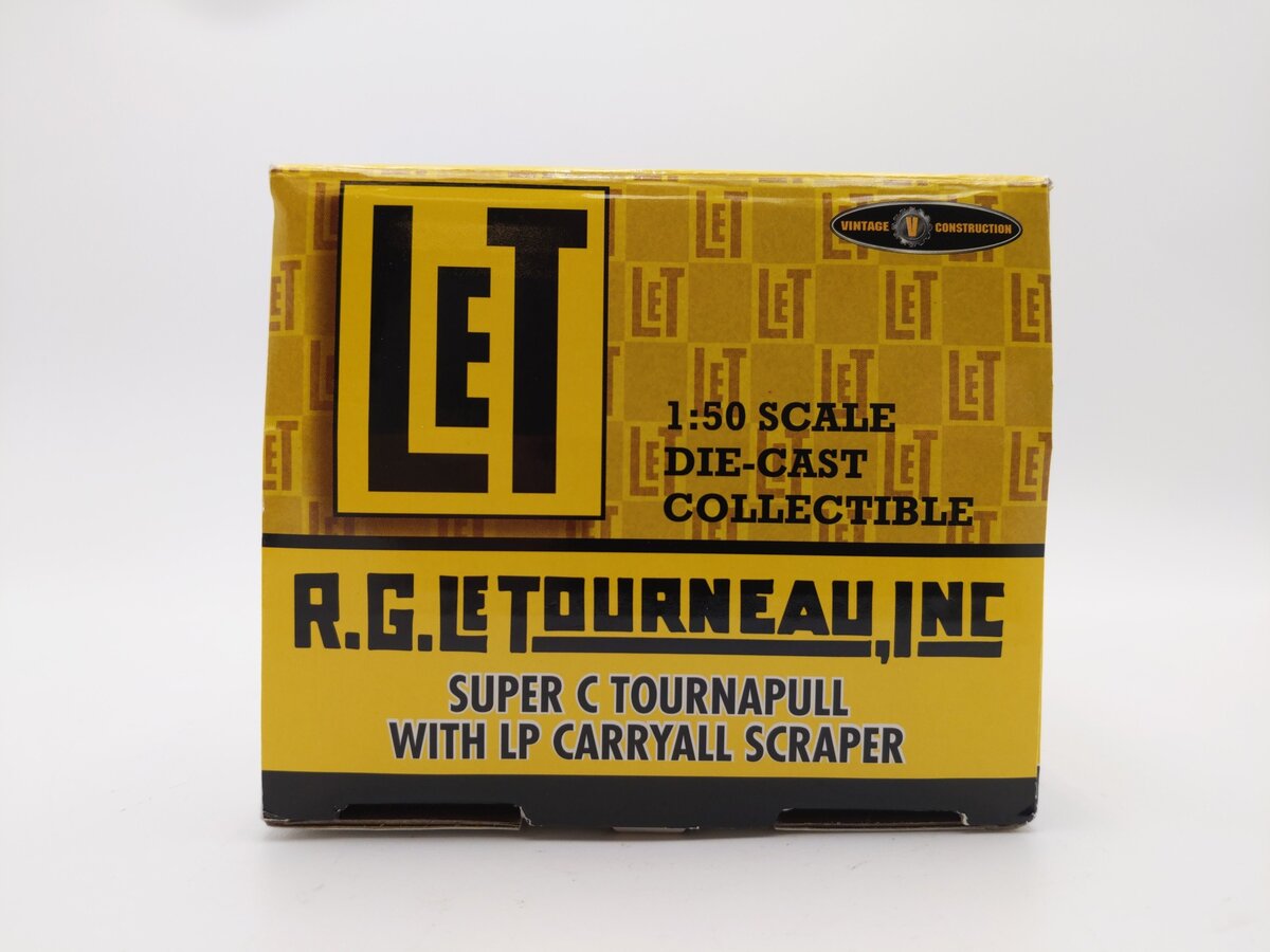 Spec-Cast CON005 1:50 LeTourneau Super C Tournapull with LP Carryall Scraper EX/Box
