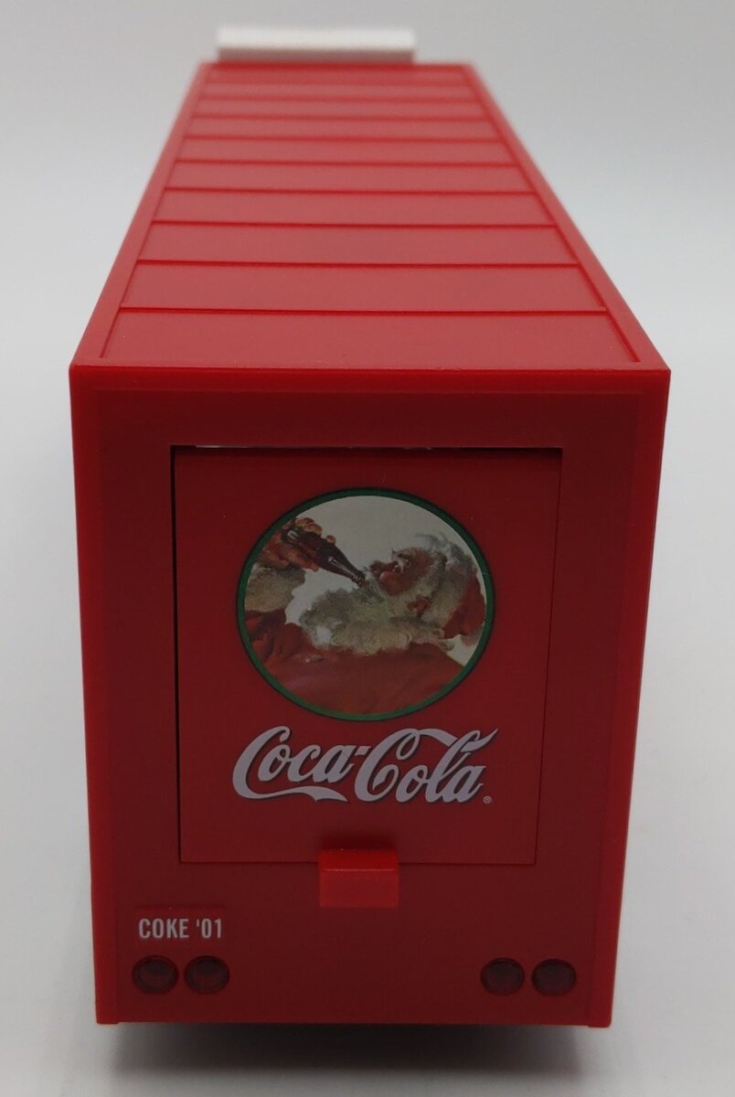Coca-Cola 10228 1:43 2001 Holiday Dual Classic Carrier w/'55 & '57 Thunderbirds EX/Box