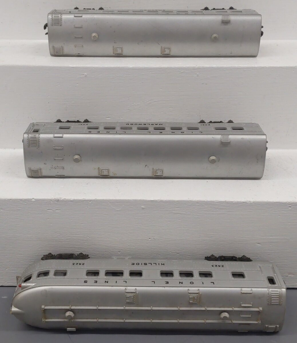 Lionel O Gauge Vintage Lionel Lines Passenger Cars #2421,2422,2423 [3] VG