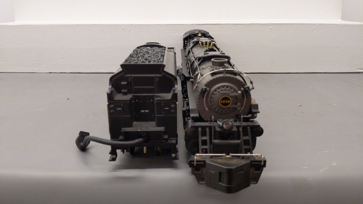 MTH 20-3036-1 O Gauge N&W 2-6-6-4 Class A Steam Locomotive & Tender w/PS1 #1218 VG