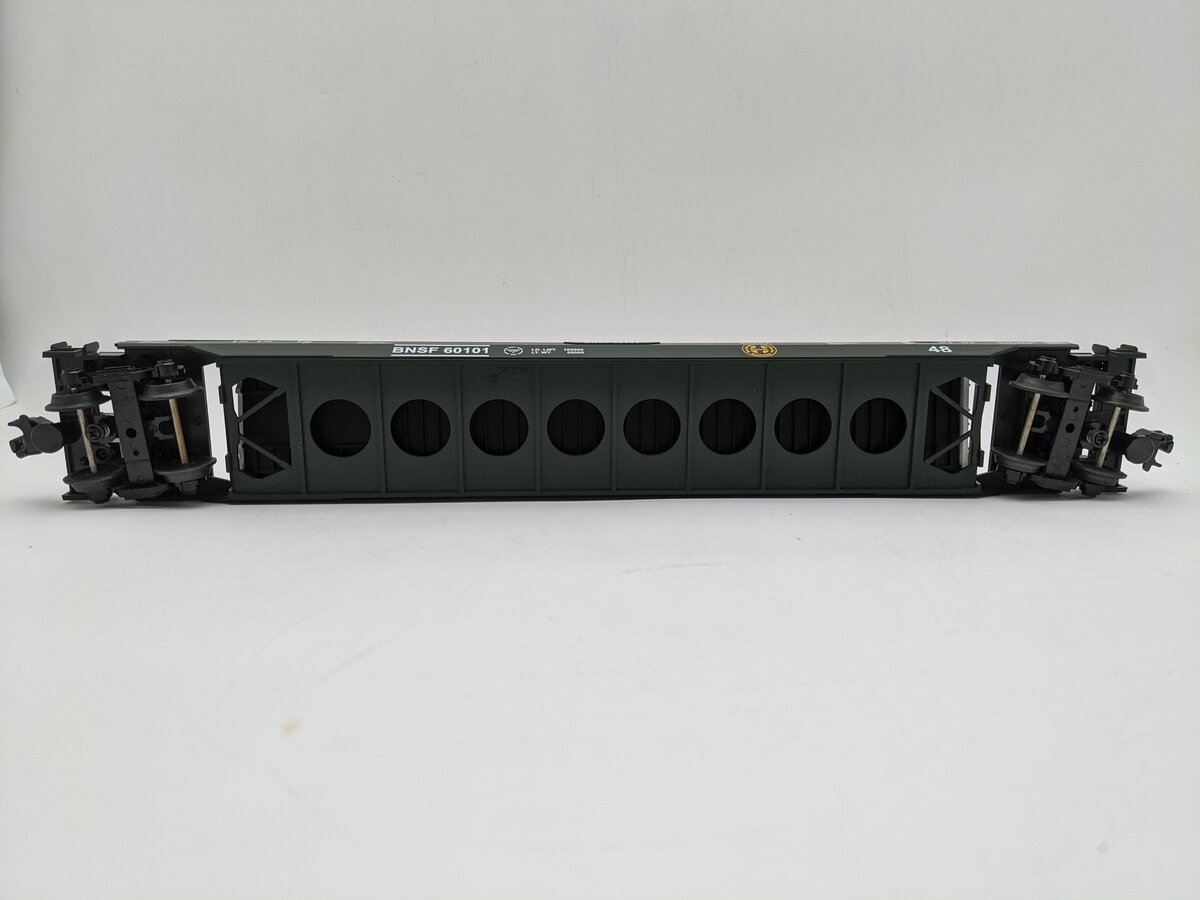 MTH 20-95005 O Gauge BNSF Husky Stack Car w/ Containers #60101 EX