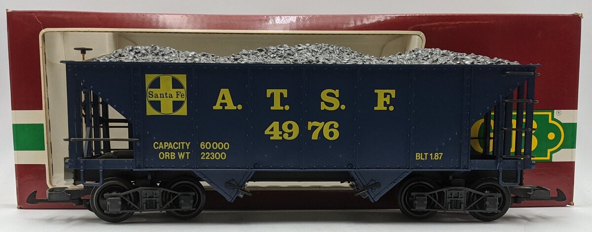 LGB 4976 G Scale Santa Fe 2-Bay Hopper NIB
