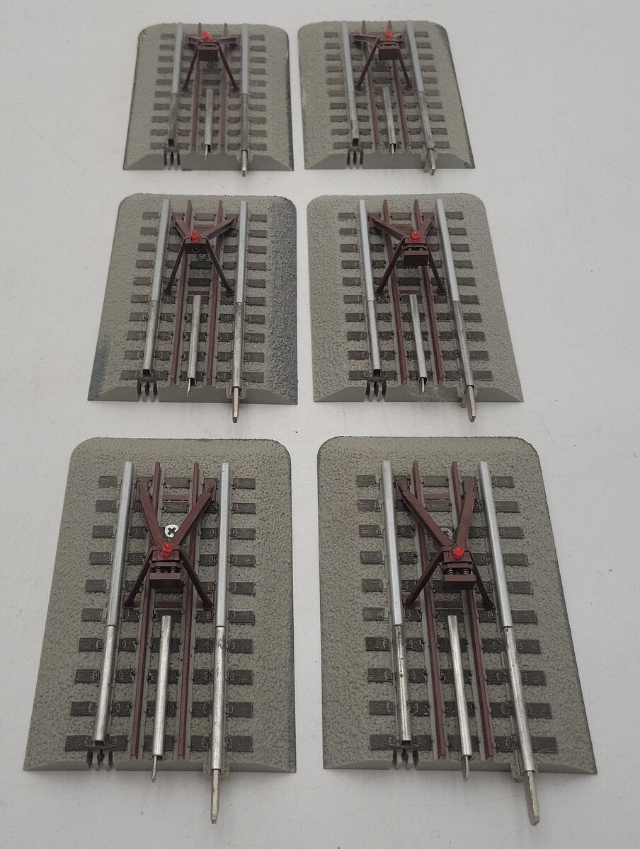 Lionel 6-12035 O Gauge FasTrack Lighted Bumper (3 Sets of 2) EX