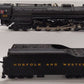 MTH 20-3058-1 N&W 4-8-4 Unshrouded J-Class Steam Loco & Tender #605 with PS2 EX